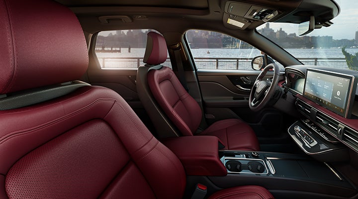 The available Perfect Position front seats in the 2024 Lincoln Corsair® SUV are shown. | Bedford Lincoln PA in Bedford PA