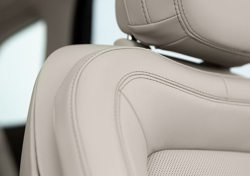 Fine craftsmanship is shown through a detailed image of front-seat stitching. | Bedford Lincoln PA in Bedford PA