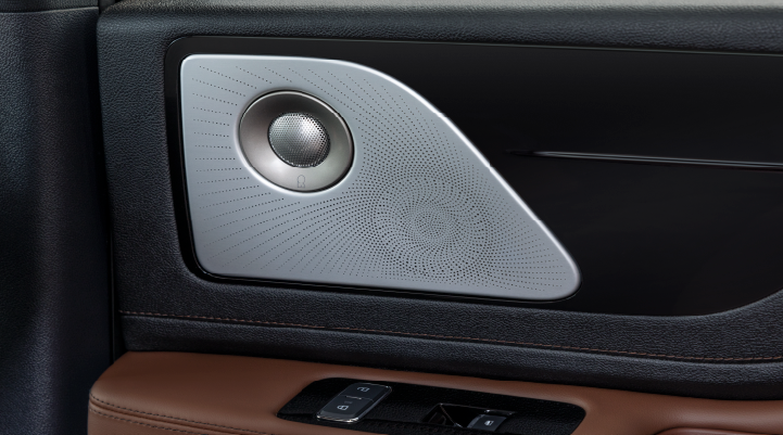 A close-up of a speaker located on the door’s interior is shown. | Bedford Lincoln PA in Bedford PA