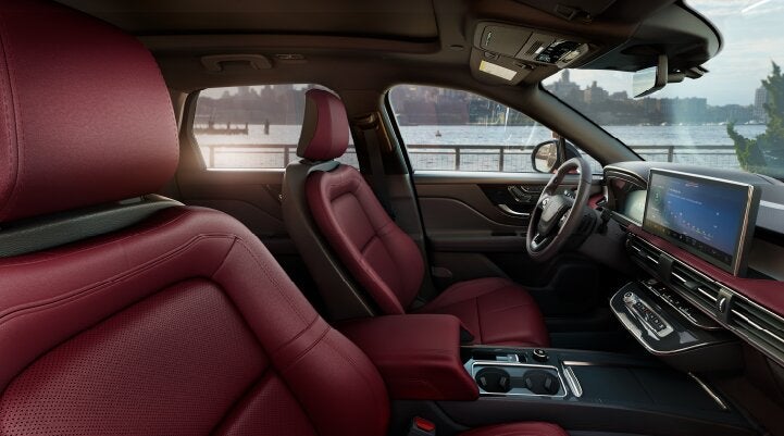 The available Perfect Position front seats in the 2025 Lincoln Corsair® SUV are shown. | Bedford Lincoln PA in Bedford PA
