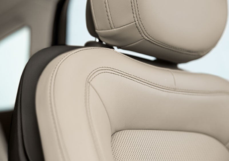 Fine craftsmanship is shown through a detailed image of front-seat stitching. | Bedford Lincoln PA in Bedford PA