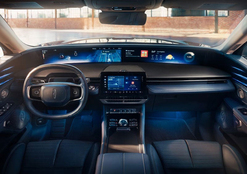The panoramic display is shown in a 2025 Lincoln Nautilus® SUV. | Bedford Lincoln PA in Bedford PA