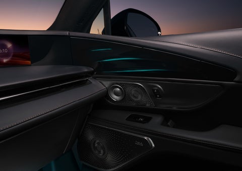 Selectable ambient lighting glows in the passenger door panel. | Bedford Lincoln PA in Bedford PA