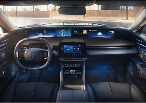 The panoramic display is shown in a 2026 Lincoln Nautilus® SUV. | Bedford Lincoln PA in Bedford PA