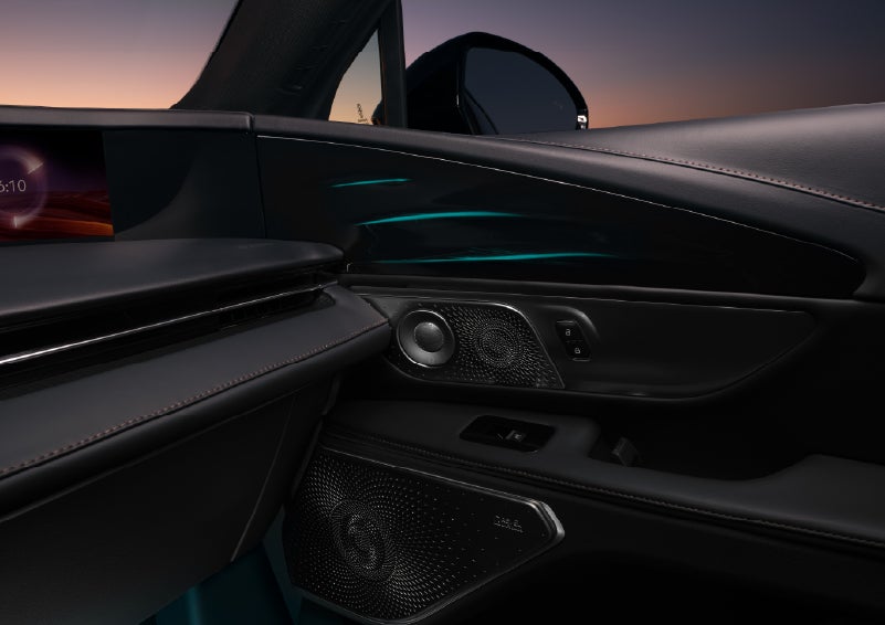 Selectable ambient lighting glows in the passenger door panel. | Bedford Lincoln PA in Bedford PA