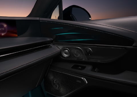 Selectable ambient lighting glows in the passenger door panel. | Bedford Lincoln PA in Bedford PA