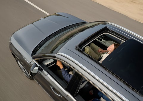 The available panoramic Vista Roof® of a 2027 Lincoln Aviator® SUV is open. | Bedford Lincoln PA in Bedford PA