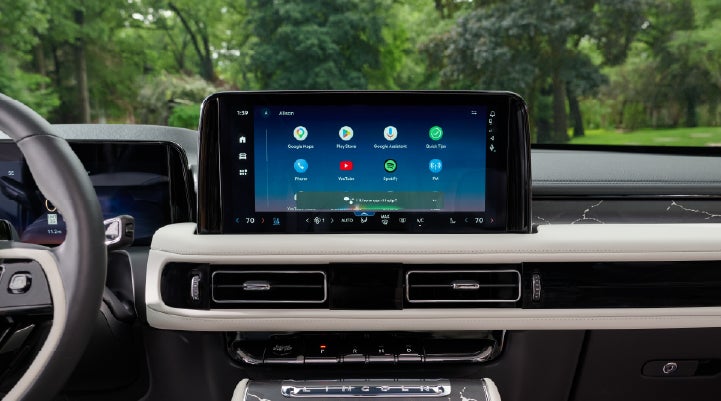 The center touchscreen inside a 2027 Lincoln Aviator® Black Label™ SUV | Bedford Lincoln PA in Bedford PA